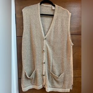 Vintage Perry Ellis Cream Knit Top